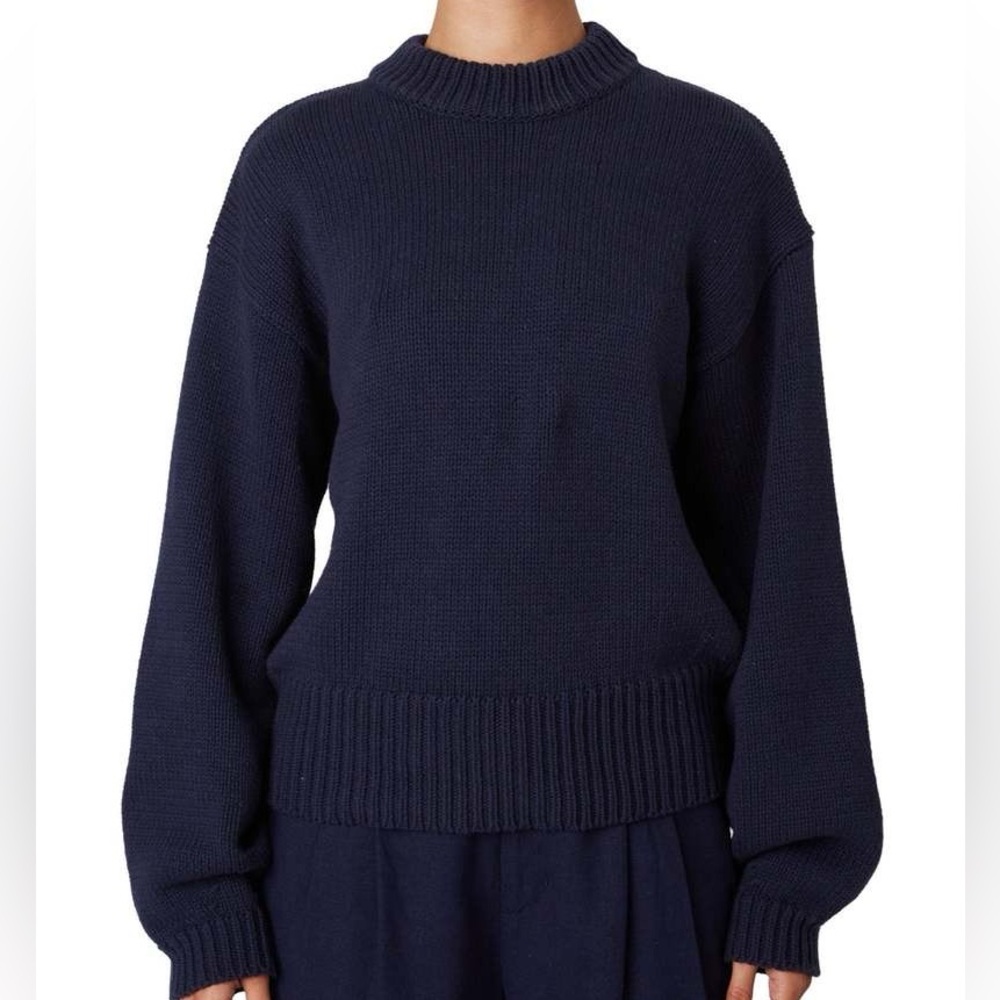 NIA Navy Blue Knit Sweater